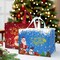 Wrapables Non-Woven Reusable Christmas Holidays Gift Bags with Handles for Gift Wrap, Parties, Favors and Treats (Set of 8), Happy Santa